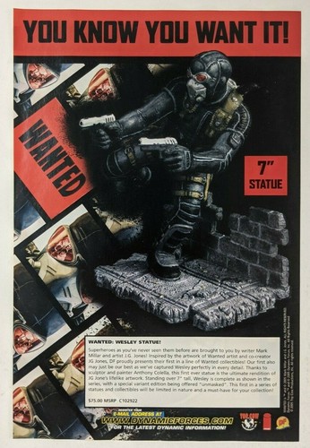 Wanted wesley print statue - wanted,